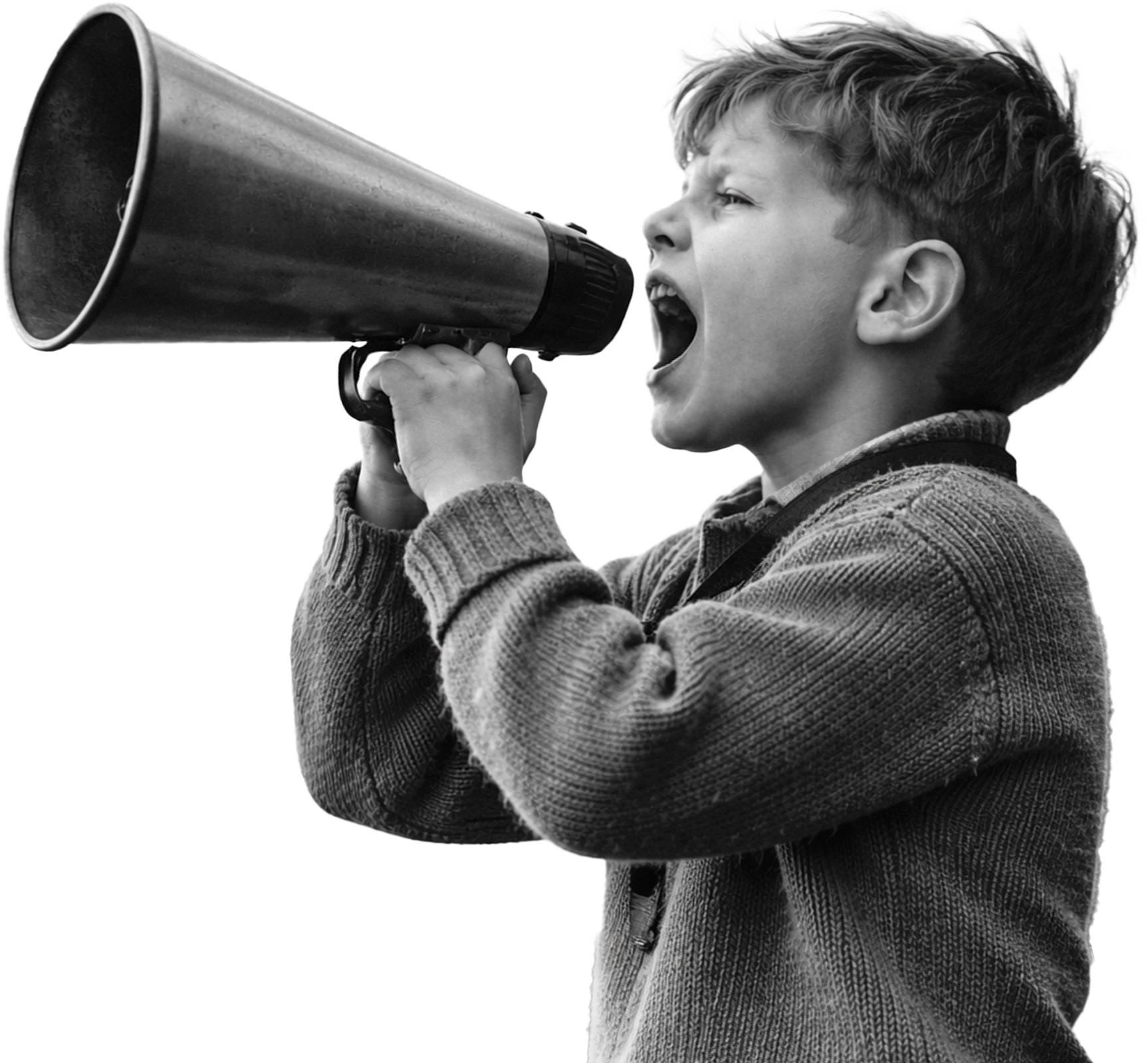 Dječak s megafonom